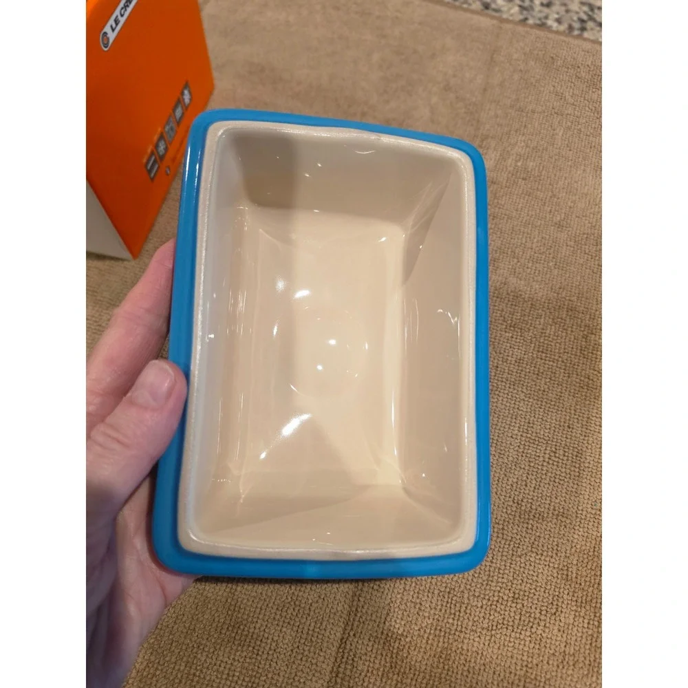 Le Creuset Marseille Blue Stoneware Butter Dish Lid only